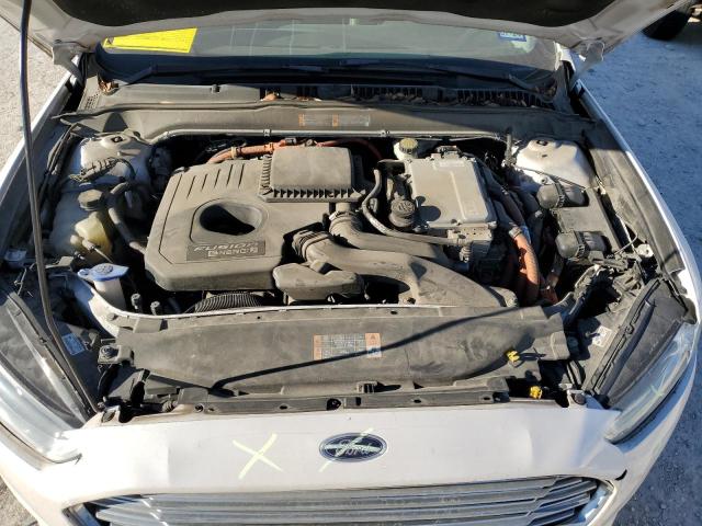 3FA6P0SUXFR147205 - 2015 FORD FUSION TITANIUM PHEV WHITE photo 11