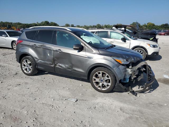 1FMCU0JX5EUC21344 - 2014 FORD ESCAPE TITANIUM GRAY photo 4