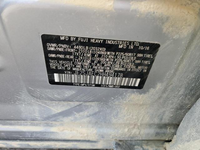 JF2SJAEC2HH494178 - 2017 SUBARU FORESTER 2.5I PREMIUM SILVER photo 13