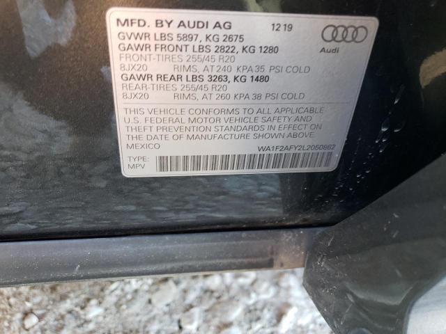 WA1F2AFY2L2050862 - 2020 AUDI Q5 PRESTIGE GRAY photo 13