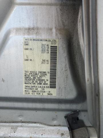 1N4AL3AP9JC161638 - 2018 NISSAN ALTIMA 2.5 银色 照片 12