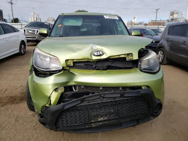 KNDJN2A2XE7709180 - 2014 KIA SOUL GREEN photo 5