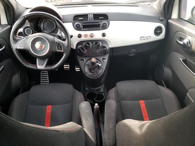 3C3CFFFHXFT710504 - 2015 FIAT 500 ABARTH WHITE photo 8