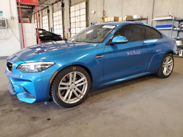 WBS1J5C58JVA12516 - 2018 BMW M2 BLUE photo 1