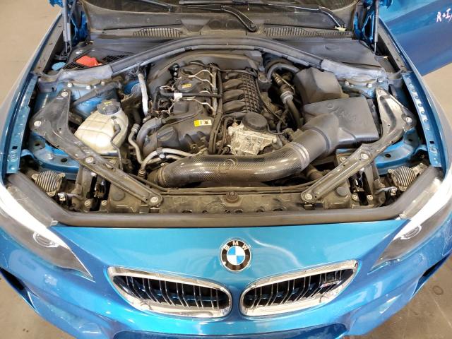 WBS1J5C58JVA12516 - 2018 BMW M2 BLUE photo 11