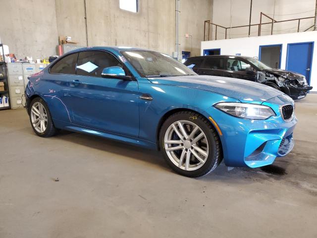 WBS1J5C58JVA12516 - 2018 BMW M2 BLUE photo 4