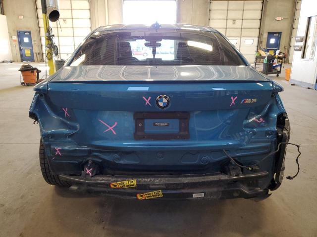 WBS1J5C58JVA12516 - 2018 BMW M2 BLUE photo 6