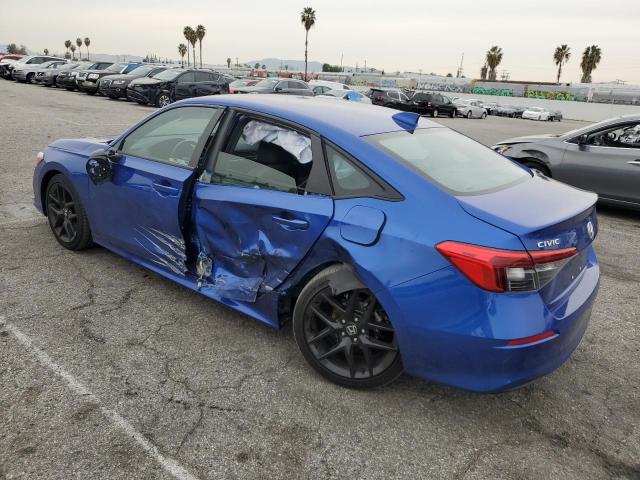 2HGFE2F52NH522143 - 2022 HONDA CIVIC SPOR BLUE photo 2