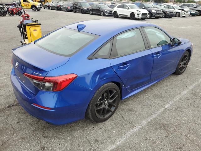 2HGFE2F52NH522143 - 2022 HONDA CIVIC SPOR BLUE photo 3