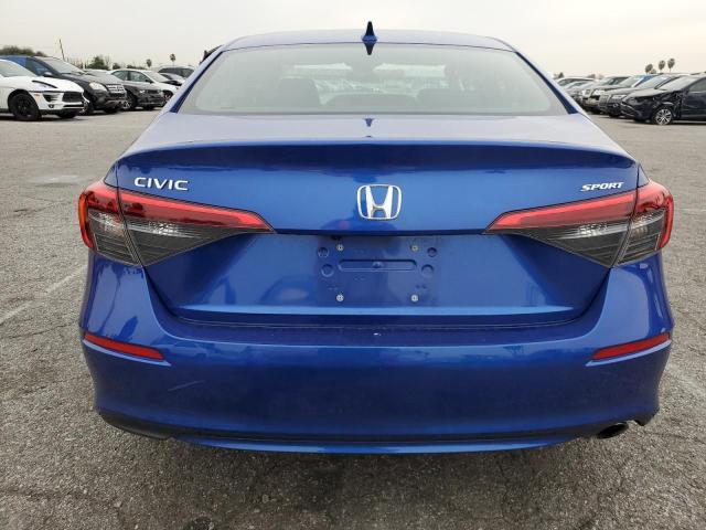 2HGFE2F52NH522143 - 2022 HONDA CIVIC SPOR BLUE photo 6