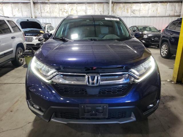 2HKRW2H93HH625737 - 2017 HONDA CR-V TOURING BLUE photo 5