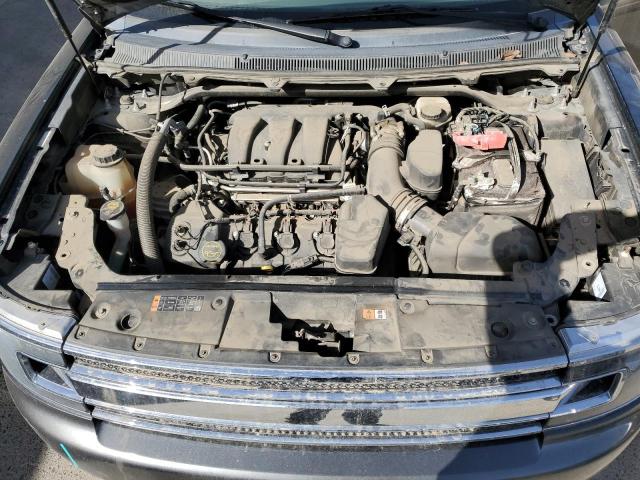 2FMGK5C89FBA18183 - 2015 FORD FLEX SEL GRAY photo 12