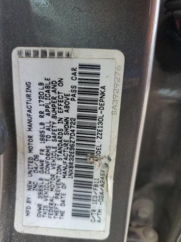 1NXBR32E96Z704722 - 2006 TOYOTA COROLLA CE GRAY photo 12