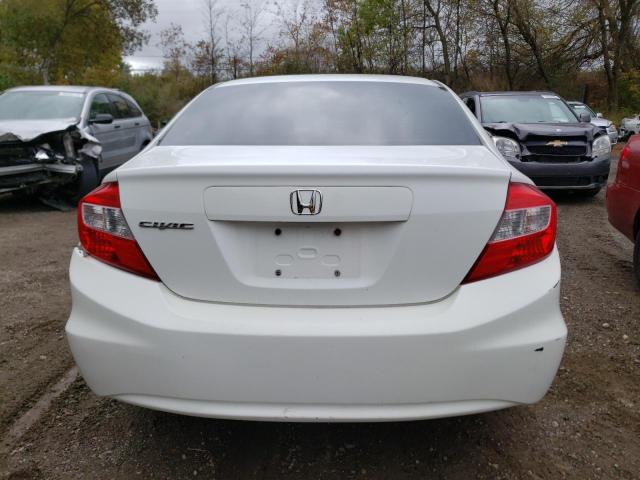 2HGFB2F51CH023016 - 2012 HONDA CIVIC LX WHITE photo 6