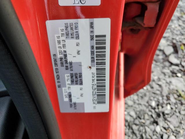 JM1DE1KY5C0142716 - 2012 MAZDA MAZDA2 წითელი ფოტო 13