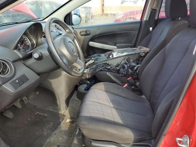 JM1DE1KY5C0142716 - 2012 MAZDA MAZDA2 წითელი ფოტო 7