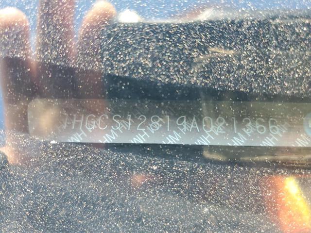 1HGCS12819A021366 - 2009 HONDA ACCORD EXL 黑色 照片 12