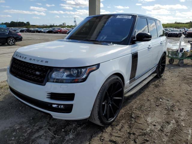 SALGV2TFXEA182179 - 2014 LAND ROVER RANGE ROVE AUTOBIOGRAPHY WHITE photo 1