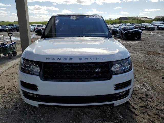 SALGV2TFXEA182179 - 2014 LAND ROVER RANGE ROVE AUTOBIOGRAPHY WHITE photo 5
