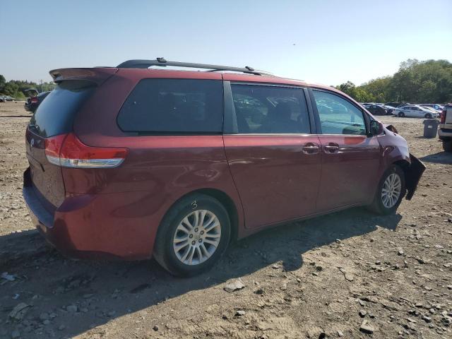 5TDYK3DC3BS095110 - 2011 TOYOTA SIENNA XLE 勃艮第红 照片 3