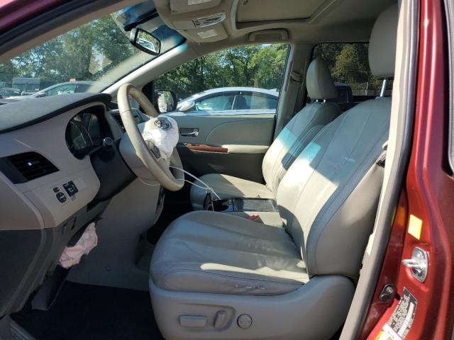 5TDYK3DC3BS095110 - 2011 TOYOTA SIENNA XLE 勃艮第红 照片 7