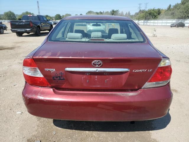 4T1BE32K76U165440 - 2006 TOYOTA CAMRY LE BURGUNDY photo 6