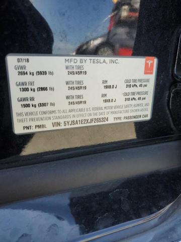 5YJSA1E2XJF265324 - 2018 TESLA MODEL S Qara foto 13