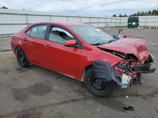 2T1BURHE5EC009727 - 2014 TOYOTA COROLLA L RED photo 4