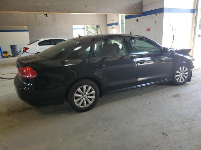 1VWAP7A32CC033292 - 2012 VOLKSWAGEN PASSAT S BLACK photo 3