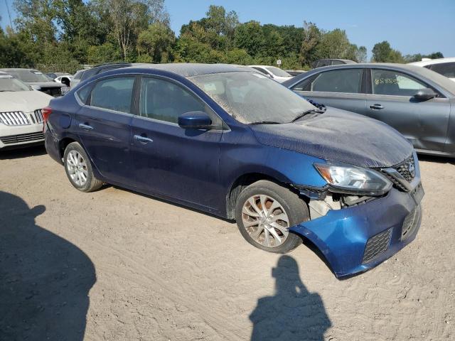 3N1AB7AP8JL652391 - 2018 NISSAN SENTRA S BLUE photo 4