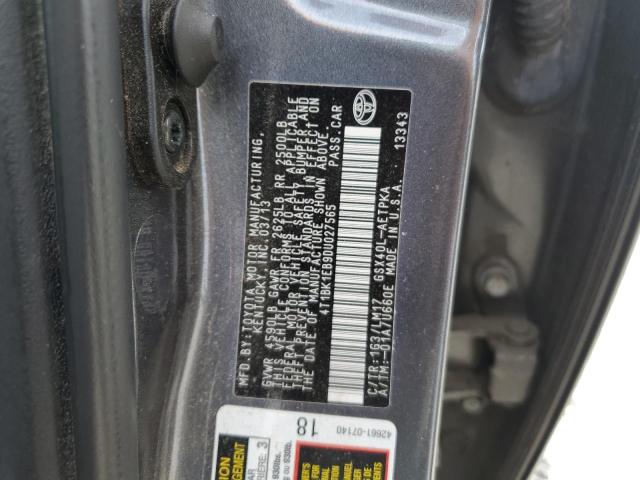 4T1BK1EB9DU027565 - 2013 TOYOTA AVALON BASE 银色 照片 12