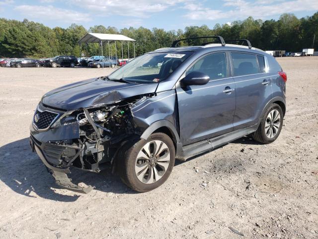 KNDPC3A6XD7497923 - 2013 KIA SPORTAGE SX BLUE photo 1