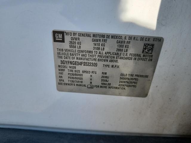 3GYFNGE34FS522309 - 2015 CADILLAC SRX PREMIUM COLLECTION 白色 照片 13