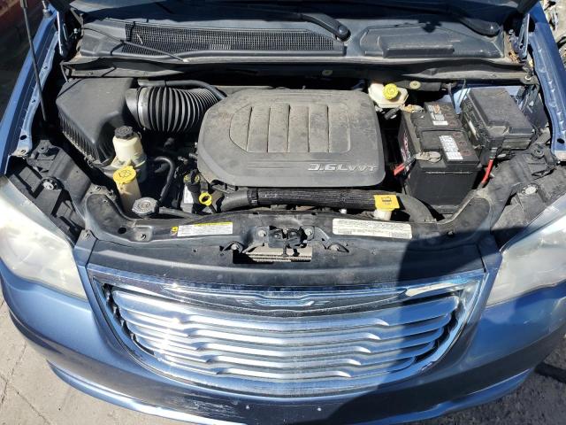 2C4RC1CG5CR195925 - 2012 CHRYSLER TOWN & COU TOURING L BLUE photo 12