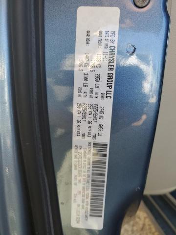 2C4RC1CG5CR195925 - 2012 CHRYSLER TOWN & COU TOURING L BLUE photo 13