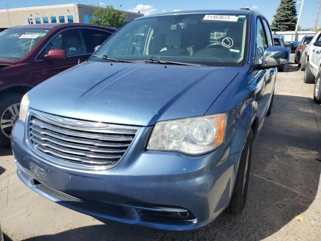 2C4RC1CG5CR195925 - 2012 CHRYSLER TOWN & COU TOURING L BLUE photo 5