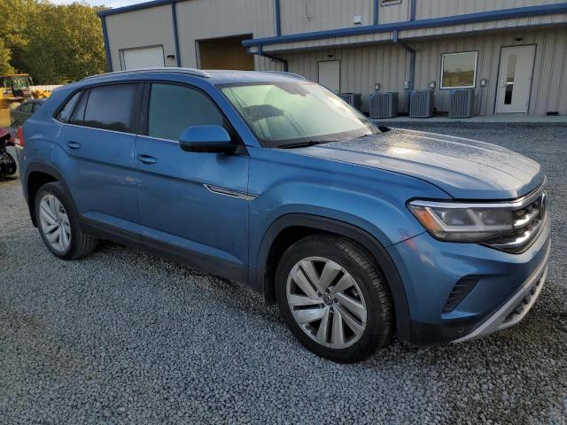 1V25E2CA1LC225472 - 2020 VOLKSWAGEN ATLAS CROS SE ლურჯი ფოტო 4