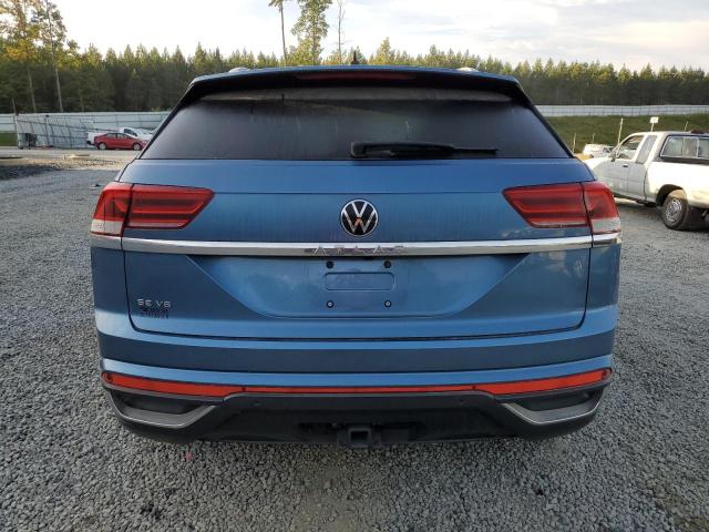 1V25E2CA1LC225472 - 2020 VOLKSWAGEN ATLAS CROS SE ლურჯი ფოტო 6