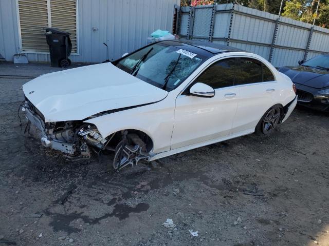 WDDWF8EB8LR554975 - 2020 MERCEDES-BENZ C 300 4MATIC WHITE photo 1