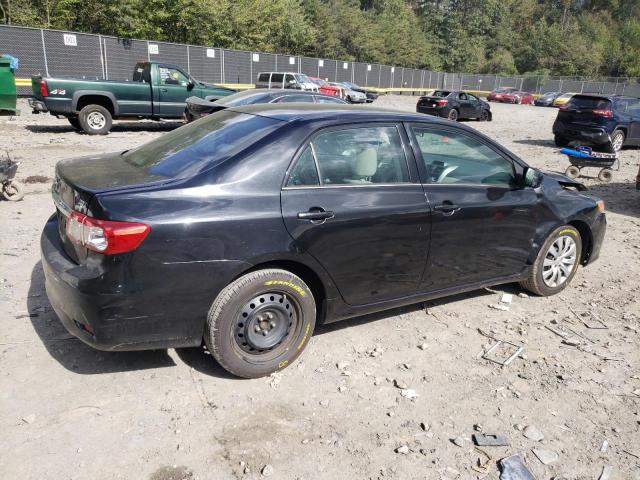 2T1BU4EE1DC104467 - 2013 TOYOTA COROLLA BASE BLACK photo 3