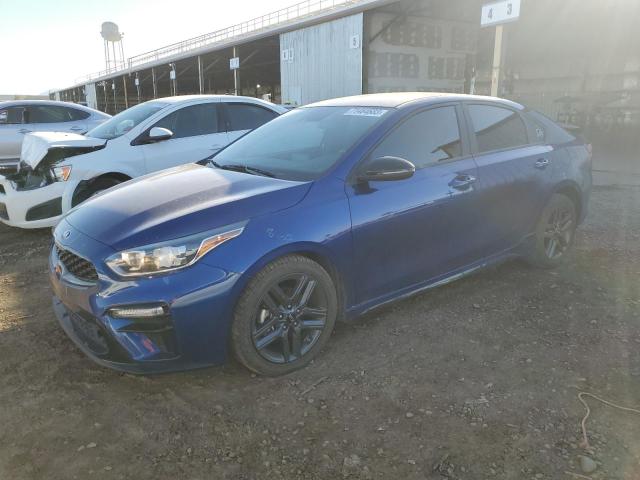 3KPF34AD9ME305634 - 2021 KIA FORTE GT LINE BLUE photo 1