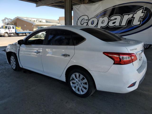 3N1AB7AP8JY327954 - 2018 NISSAN SENTRA S WHITE photo 2