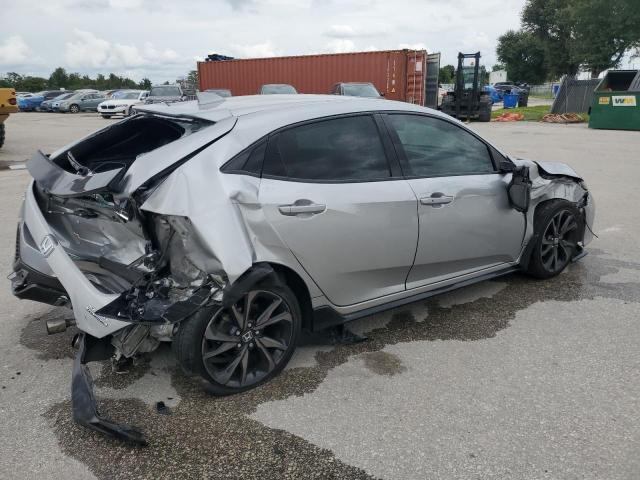 SHHFK7H98KU226693 - 2019 HONDA CIVIC SPORT TOURING SILVER photo 3