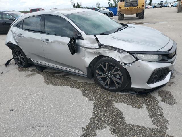 SHHFK7H98KU226693 - 2019 HONDA CIVIC SPORT TOURING SILVER photo 4
