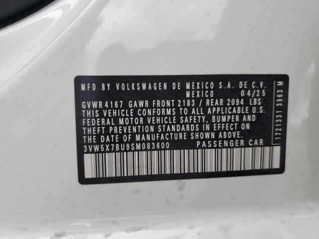 3VW5X7BU9SM083600 - 2025 VOLKSWAGEN JETTA S Ağ foto 12