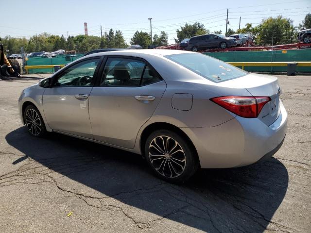 2T1BURHE8FC345261 - 2015 TOYOTA COROLLA L SILVER photo 2