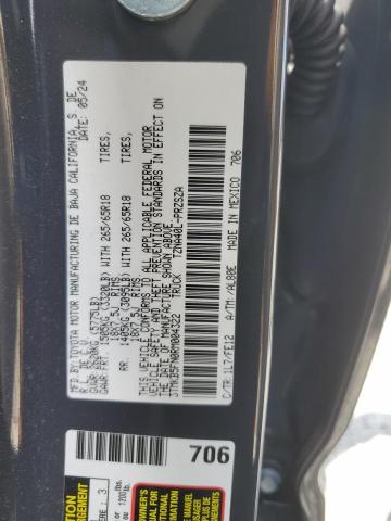 3TMKB5FN0RM004322 - 2024 TOYOTA TACOMA DOUBLE CAB Серый фото 12