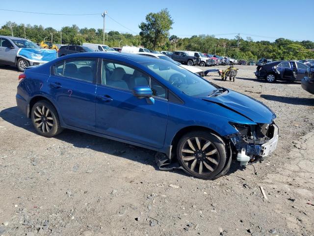2HGFB2F93FH539255 - 2015 HONDA CIVIC EXL BLUE photo 4