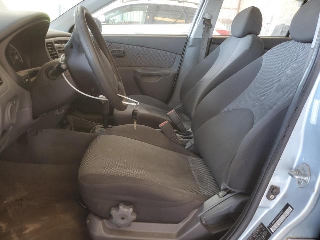 KNADE223896447527 - 2009 KIA RIO BASE BLUE photo 7