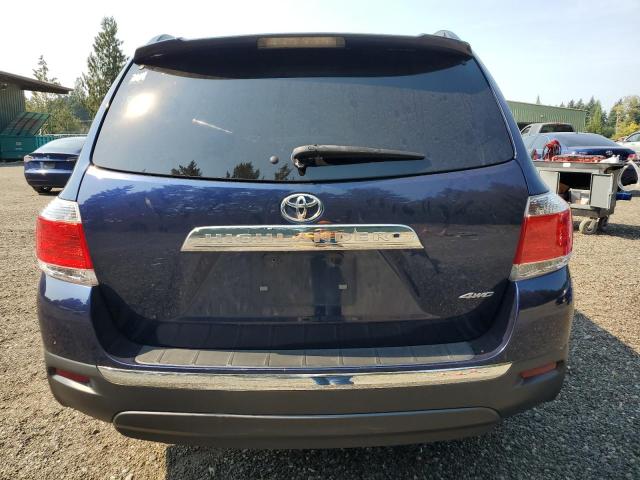 5TDBK3EH4DS201244 - 2013 TOYOTA HIGHLANDER BASE Blau Foto 6
